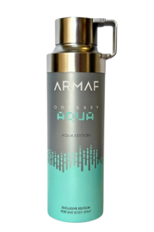 Armaf | Odyssey | Aqua | Men's Fragrance | 200 ML | Perfume Body Spray | Orange - Grapefruit & Artemisia