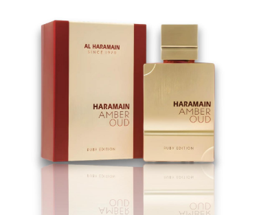 Al Haramain | Amber Oud | Ruby Edition | Unisex Fragrance | 60 ML - 2 OZ | Eau De Parfum | Saffron - Bitter Almond & Cedar
