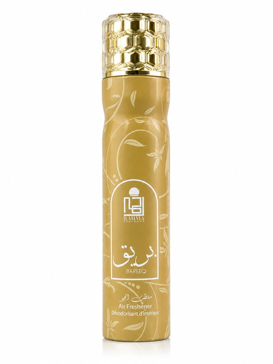 Rahma Perfumes | Bareeq | Unisex Fragrance | 300ML | Air Freshener | Sparkling Citrus, Zesty Bergamot, and Fresh Airy Accords.