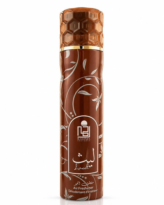 Rahma Perfumes | Laeet | Unisex Fragrance | 300ML | Air Freshener |  Bergamot, Orange, and Jasmine