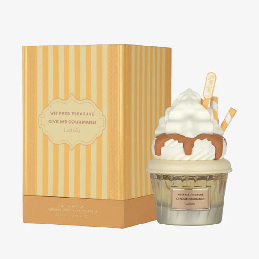 Lattafa Perfumes | Give Me Gourmand | Whipped Pleasure | Eau de Parfum | 2.53 fl oz - 75 ml | Unisex Fragrance | Sweet - Milk & Tonka Bean Notes