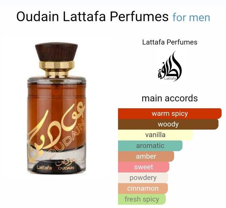 Lattafa Oudain Eau de Parfum Spray  3.4 oz