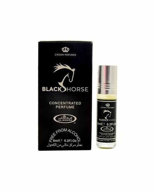 Al Rehab Perfumes | Black Horse - Roll on Parfum Oil - Men's Fragrance - 6 ml