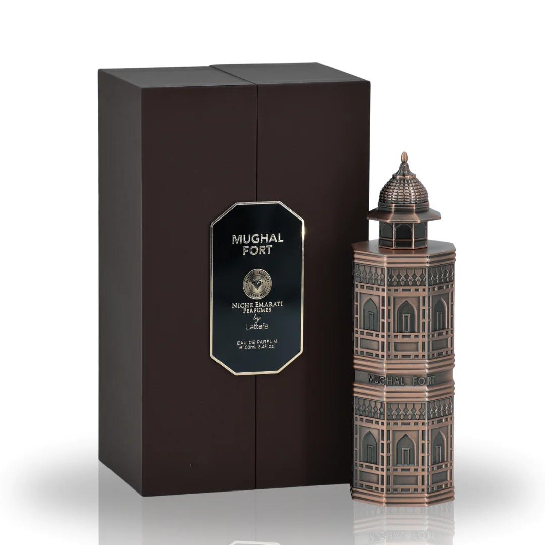 Lattafa Niche Emirate Mughal Fort Eau de Parfum 3.4 OZ (100 ML) Warm Spicy - Caramel Fragrance - Long Lasting