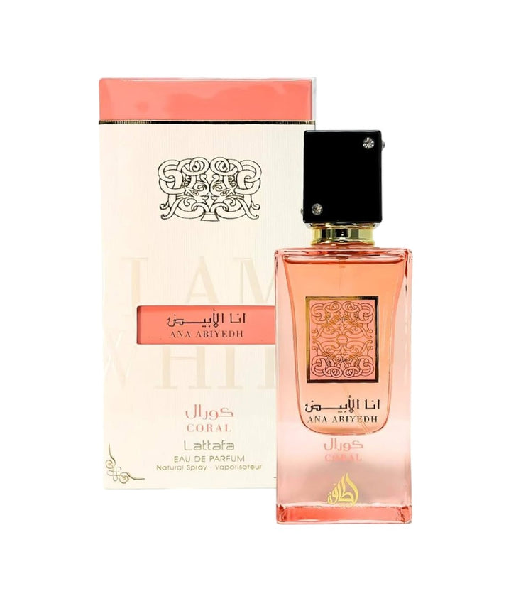 Lattafa Ana Abiyedh Coral Eau de Parfum Spray - 2.0 Oz
