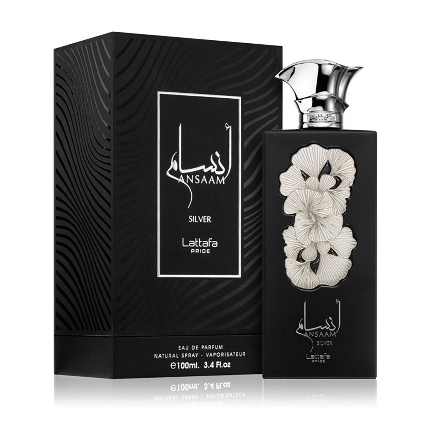Lattafa Ansaam Silver – Unisex Eau de Parfum 3.4 oz (100ml)