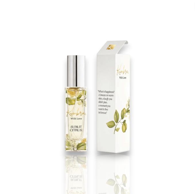 Kumbra With Love | Sunlit Citrus | Unisex Fragrance | 10 ML - 0.34 OZ | Eau De Parfum | Grapefruit - Sage & Sea Salt