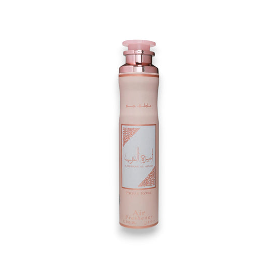 Lattafa Ameerat Al Arab Prive Rose Scented Air Freshener (300 ML) - Unisex Fragrance with Rose, Fruity & Amber Aroma, Ideal for Flowers, Decor & Room Use