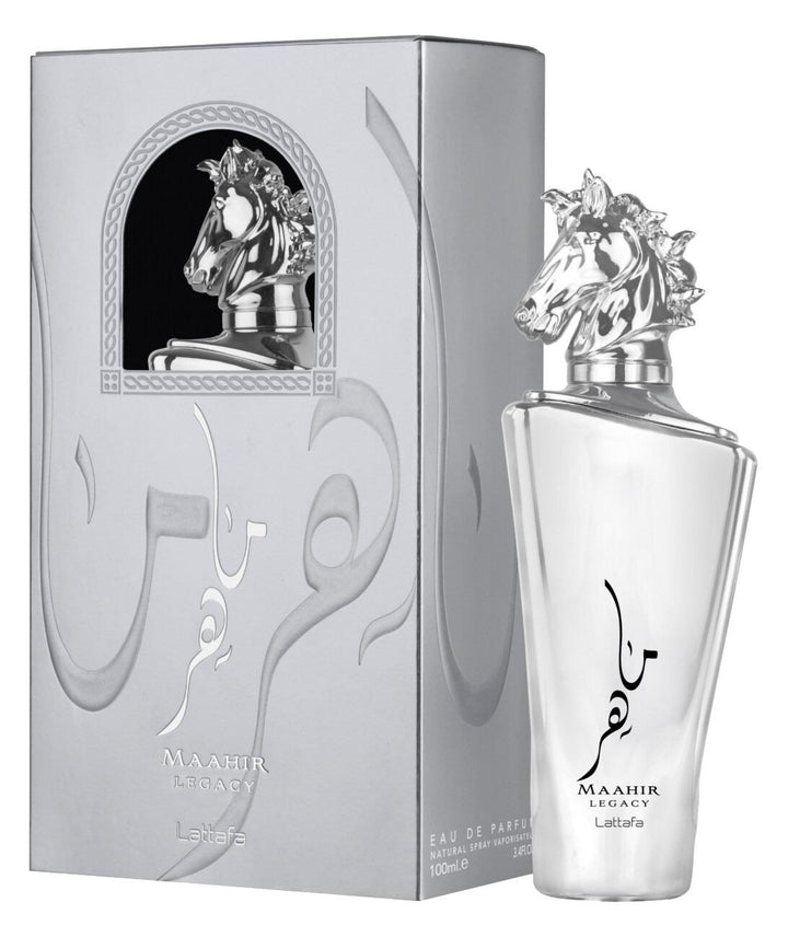 Lattafa Perfumes | Maahir Legacy - Mens Fragrance - 3.4 oz (100ml) Single Item - Aromatic and Citrusy Scent