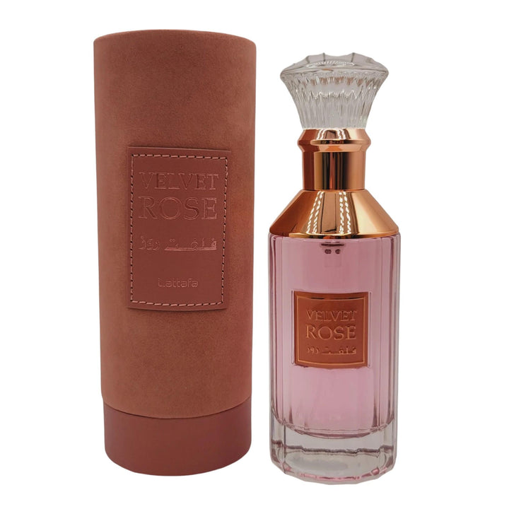 Lattafa Perfumes | Velvet Rose - Womens Eau de Parfum - 3.4 oz (100 ml) Rose - Amber - Musky - Patchouli