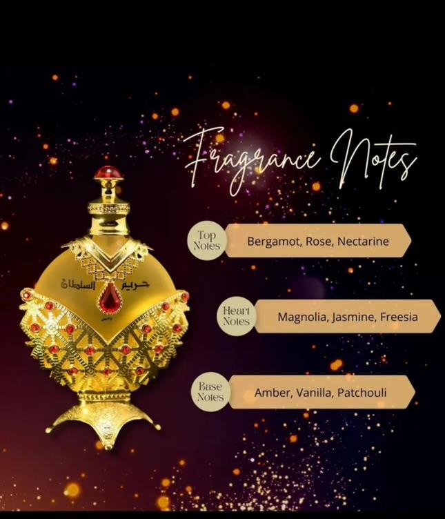 KHADLAJ Hareem Al Sultan Gold Concentrated Perfume Oil  1.18 Oz