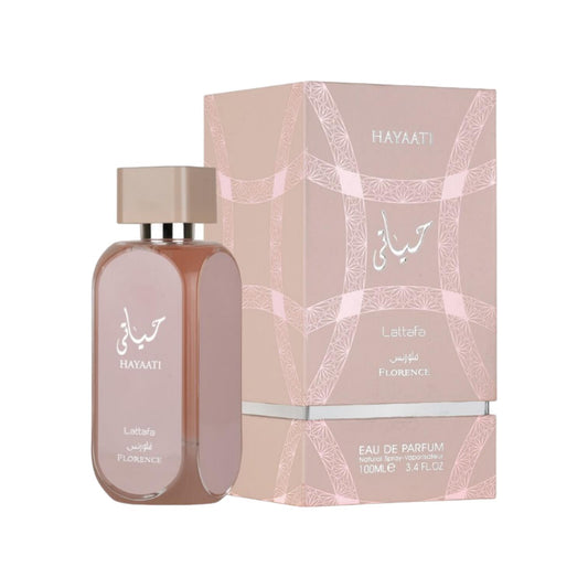 Lattafa Perfumes Hayaati Florence Women's Eau de Parfum 3.4 Oz (100ML) - Grapefruit, Citric, Vanilla