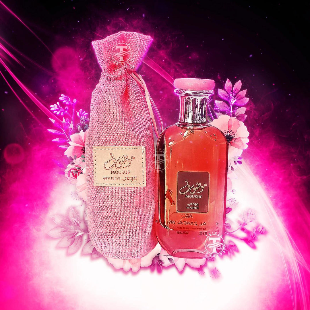 Ard Al Zaafaran | Mousuf Wardi - Womens Fragrance - 3.4 oz - Fruity - Rose - Vanilla - Single Item -