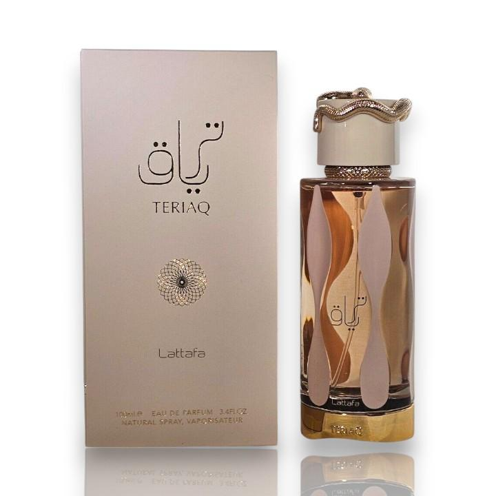 Lattafa | Teriaq | Eau De Parfum | 100 ML | 3.4 FL. OZ | Natural Spray Vaporisateur | Fragrance by Lattafa
