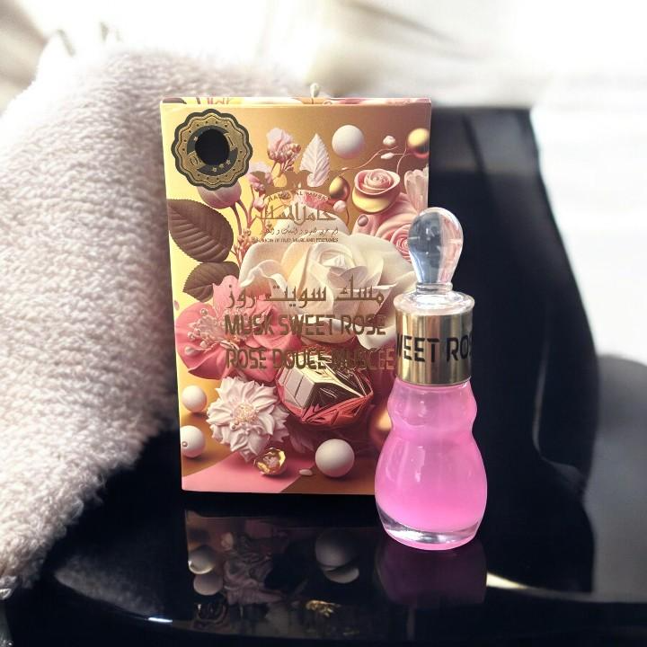 Hamil Al Musk | Musk Sweet Rose | Huile De Musc Pure | Pure Musk Oil | Aswar Imperial Perfume | 6 ML