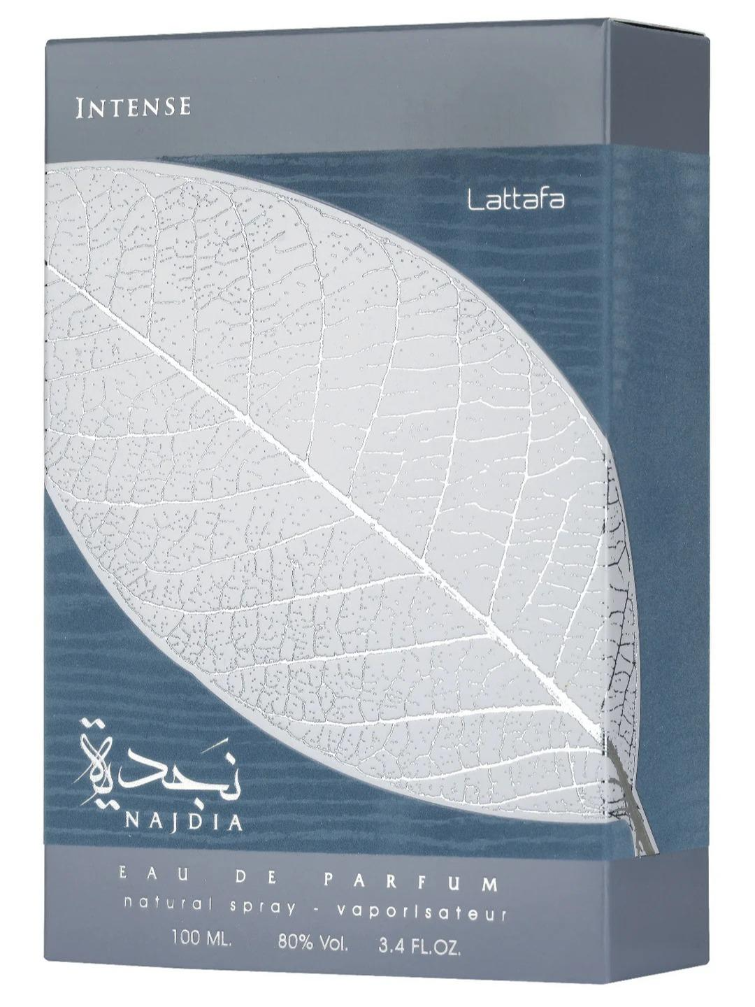 Lattafa Perfumes | Najdia Intense | Eau De Parfum | Mens Fragrance - 3.4 oz (100ml) - Aromatic - Spicy - Fruity