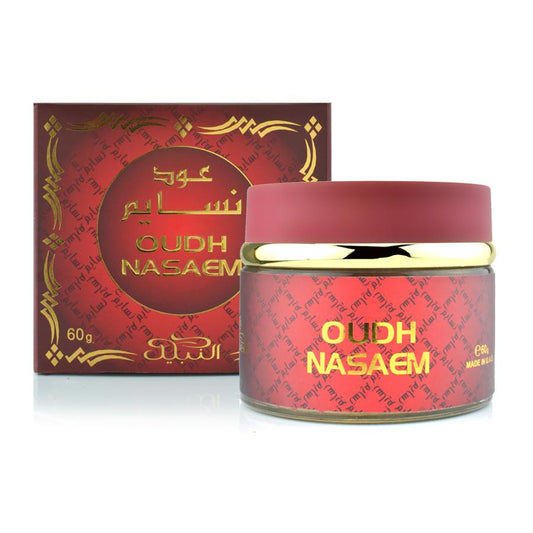 Nabeel Oudh Nasaem Scented Incense Jar, 60g