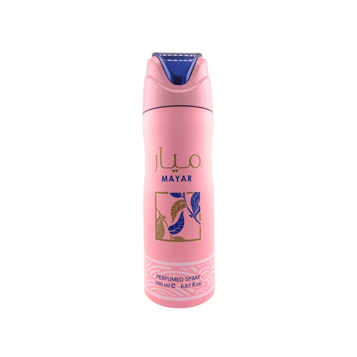 Lattafa | Mayar | Women's Body Spray | Eau De Parfum | 6.7 oz (200ml) Per Can | Litchi - Raspberry - Rose