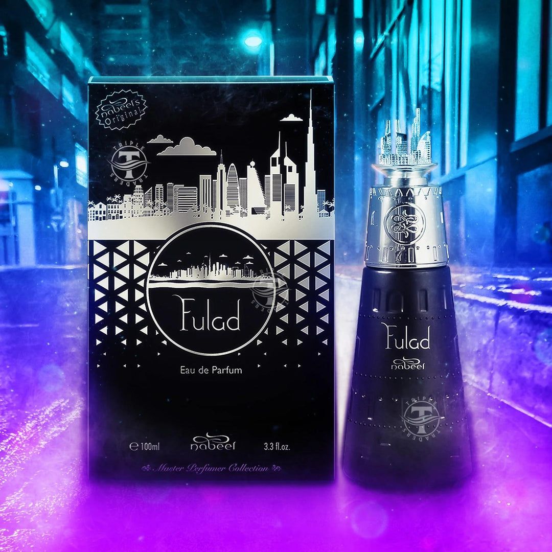 Nabeel Perfumes | Fulad - 3.4 OZ - Unisex Aroma Fragrance | Woody - Warm - Spicy - Citrus - Aromatic Fragrance