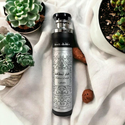Lattafa Perfumes | Lattafa Home Air Freshener Bundle - Fakhar Silver, Fakhar Rose Gold & Khamrah Spray Aroma Floral