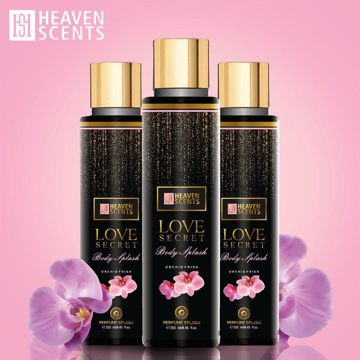 Heaven Scents | Love Secret (Orchid Fresh) - Womens Body Splash - 250ML (8.5 Oz) 250ml - Jasmine, Gardenia