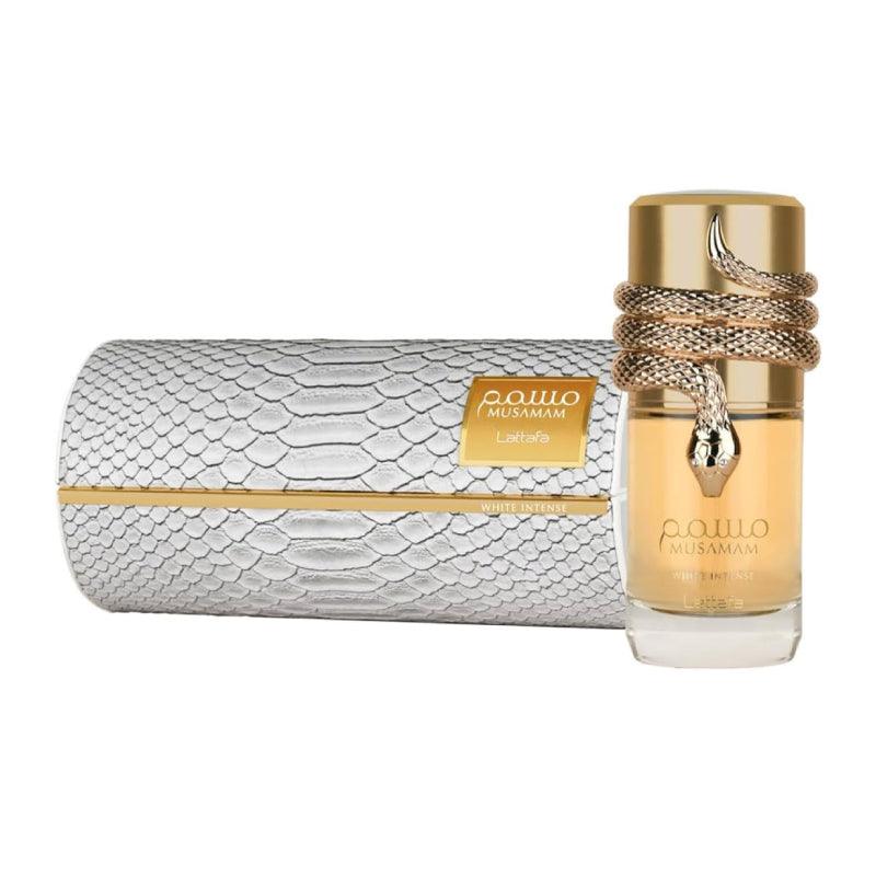 Lattafa Perfumes | Musamam White Intense - Unisex Eau de Parfum - 3.4 Oz (100Ml) Amber - Citrus - Coconut Fragrance