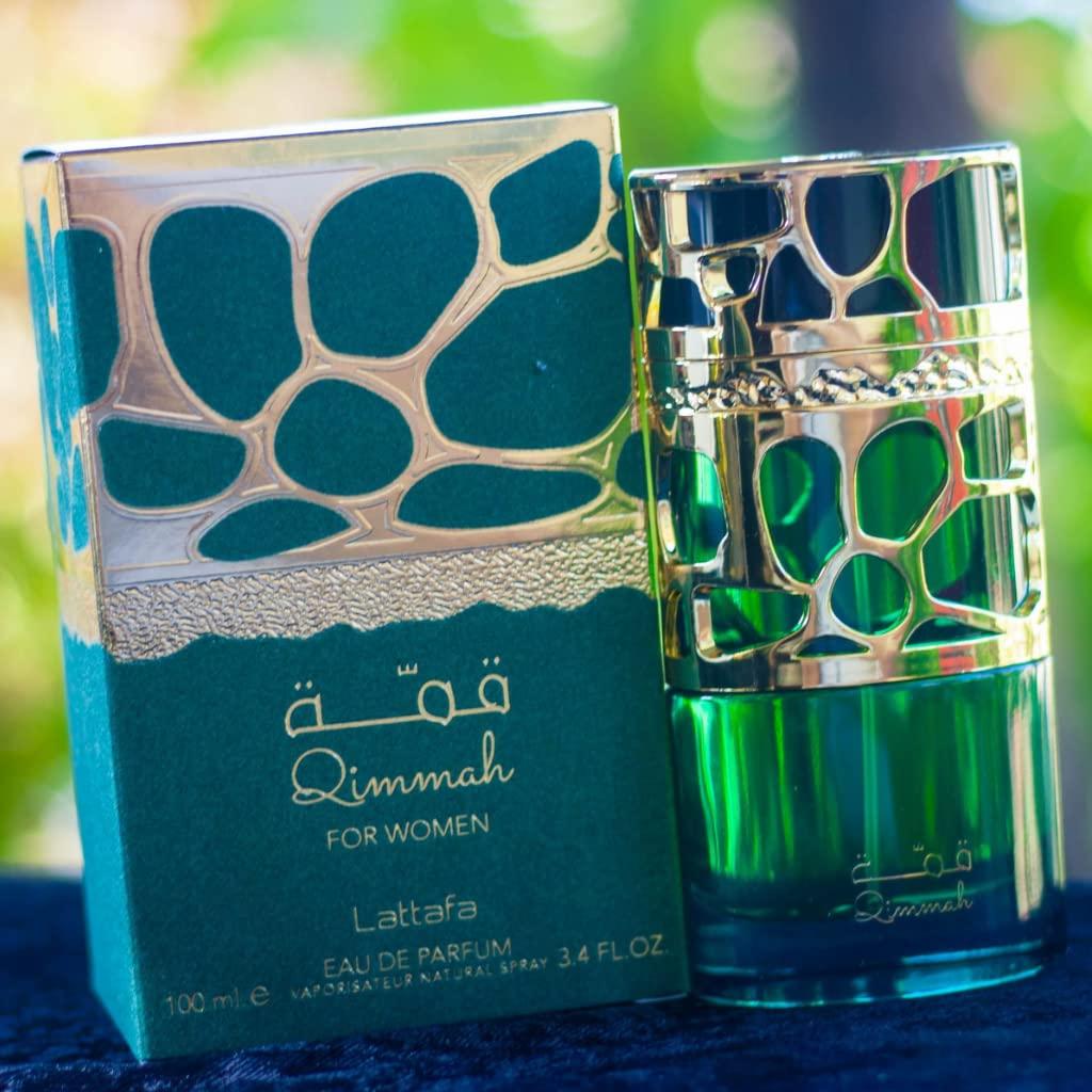 Lattafa Perfumes | Qimmah - Womens Eau de Parfum - 3.4 Oz (100ML) Vanilla - White Floral - Almond Fragrance
