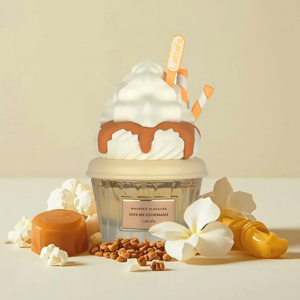 Lattafa Perfumes | Give Me Gourmand | Whipped Pleasure | Eau de Parfum | 2.53 fl oz - 75 ml | Unisex Fragrance | Sweet - Milk & Tonka Bean Notes