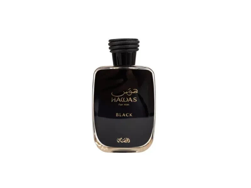 Hawas Black for Men Eau de Parfum Spray, 3.4 Oz