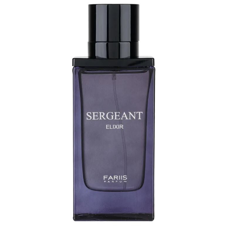 Fariis Sergeant Elixir Eau De Parfum for Men | Aromatic Fougere Cologne | 3.4 oz | Bold Spicy & Warm Fragrance
