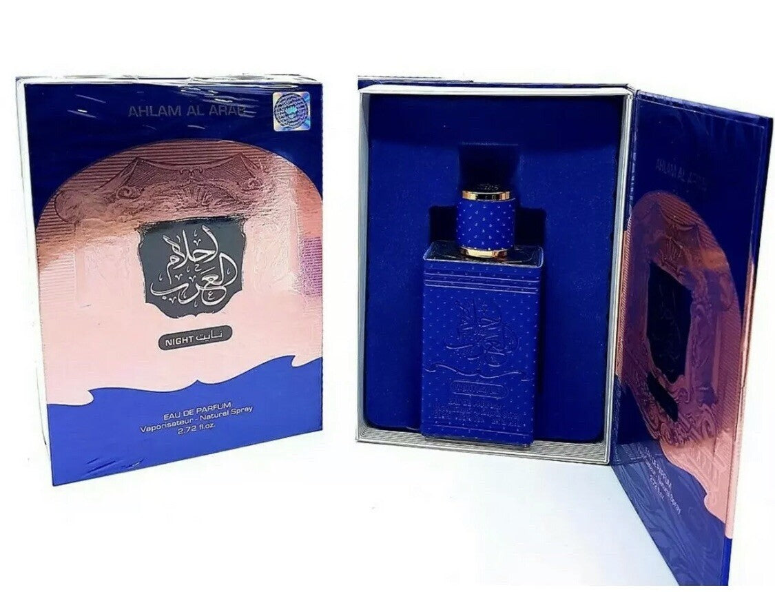 Ard Al Zaafaran Ahlam Al Arab Night – Unisex Eau de Parfum 2.7 oz (80ml)
