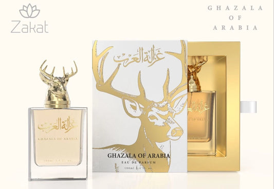 Zakat Parfums | Ghazala of Arabia | Eau De Parfum | Unisex Fragrance | 100 ML - 3.4 oz | Rose - Floral & Musk Notes