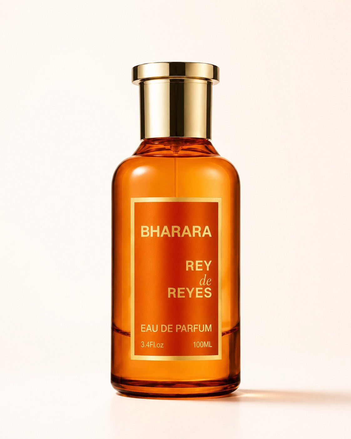 Bharara Rey de Reyes Eau De Parfum (Orange) Unisex | 3.4 oz / 100 ML | Aromatic Spicy Fragrance | Orange, Bergamot, Lemon, Wild Berries, Vanilla, Amber & White Musk Notes